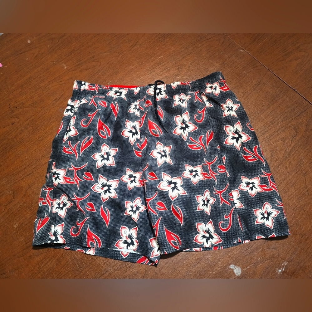 Newport Blue Floral Patterned Shorts